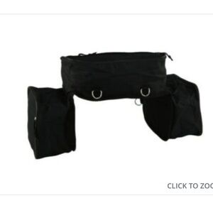 Large Black Western Saddlebags